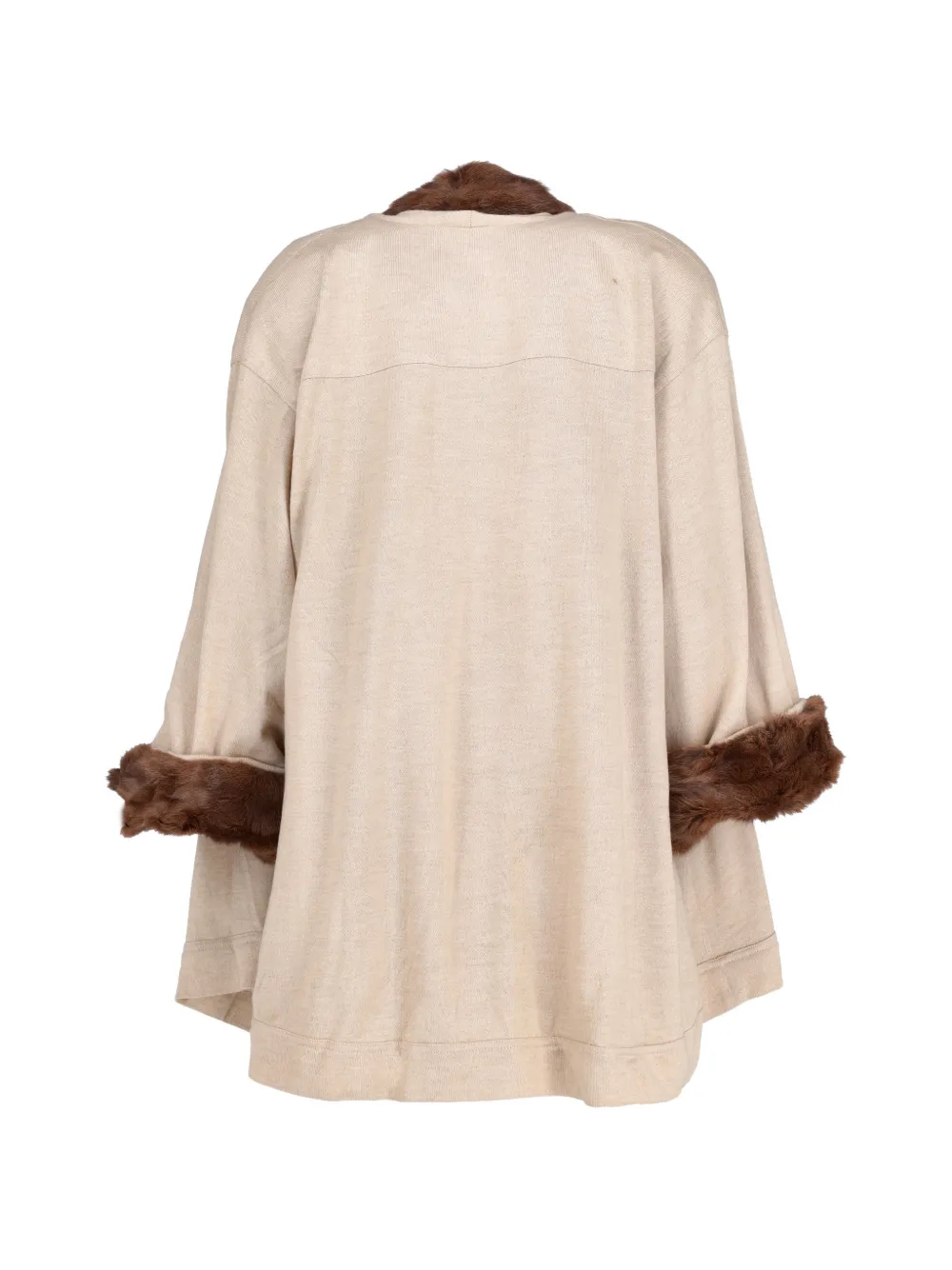 Gianfranco Ferré Pre-Owned fur-trimmed Coat | Neutrals | FARFETCH