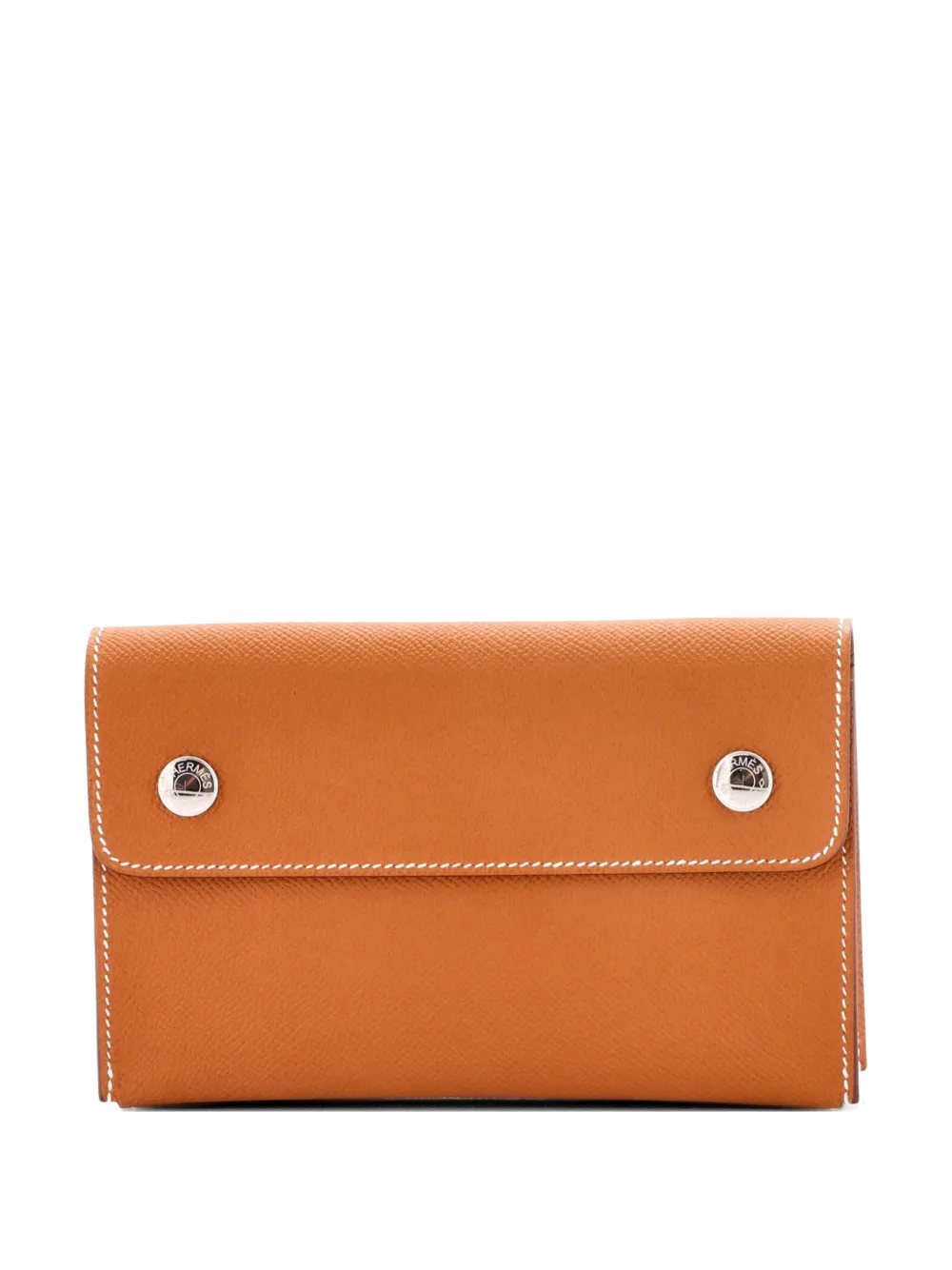 Hermès Pre-Owned Hermesnap Wallet Bag Epsom crossbody bag - Braun