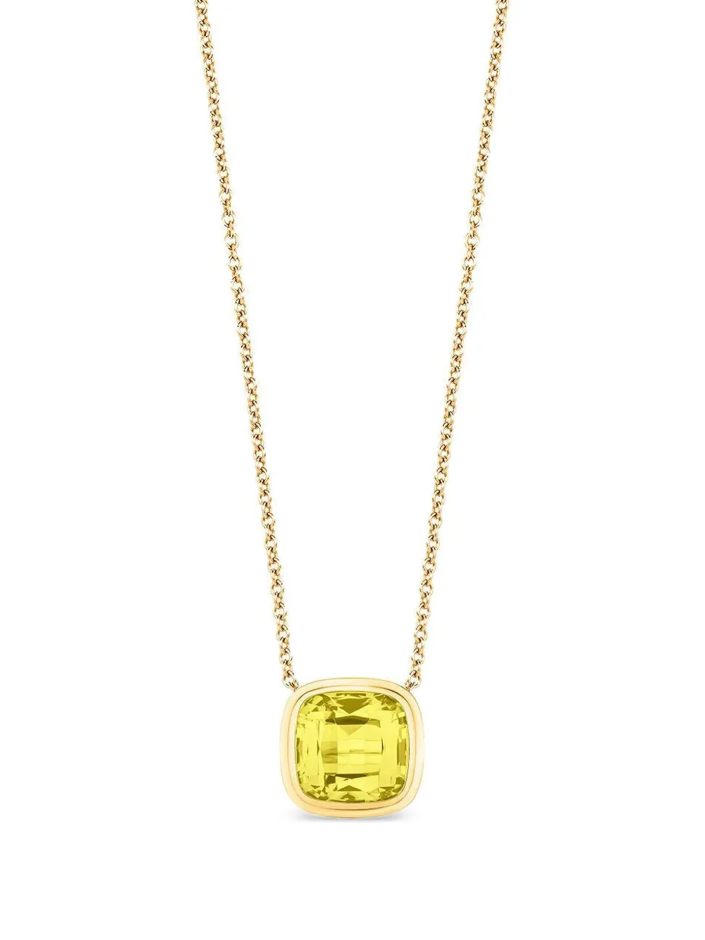Goshwara Manhattan lemon-quartz necklace - Gold