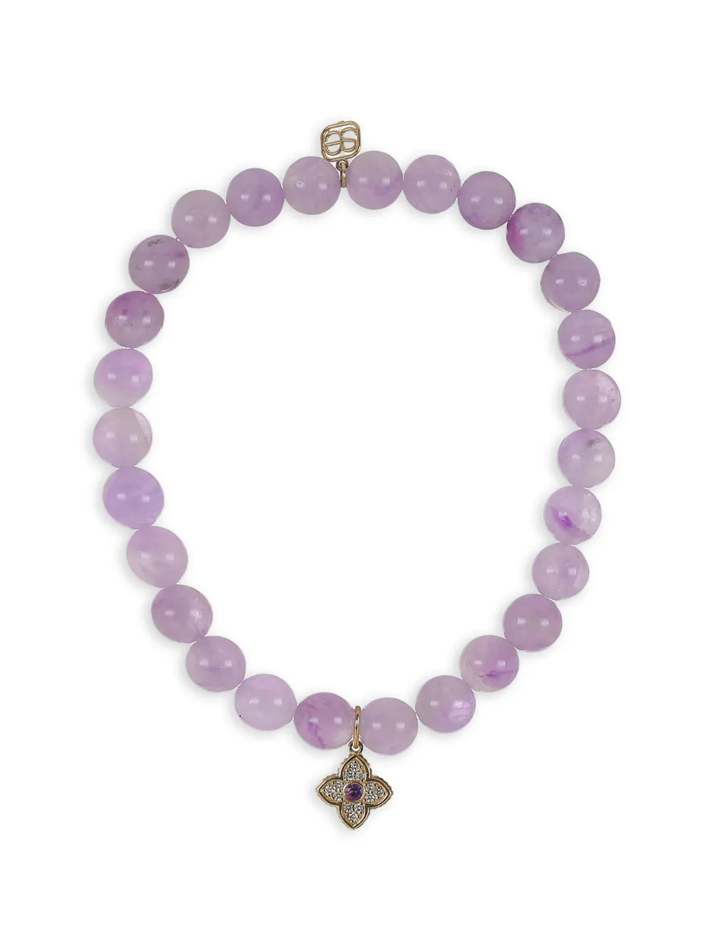 Sydney Evan Moraccan Charm amethyst and diamond bracelet - Violett