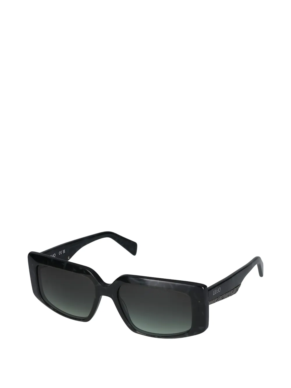  Liu Jo Petrol Tortoise Geometric Sunglasses - Green 