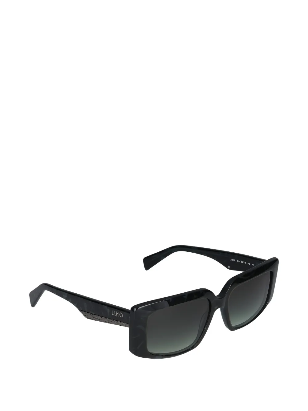  Liu Jo Petrol Tortoise Geometric Sunglasses - Green 