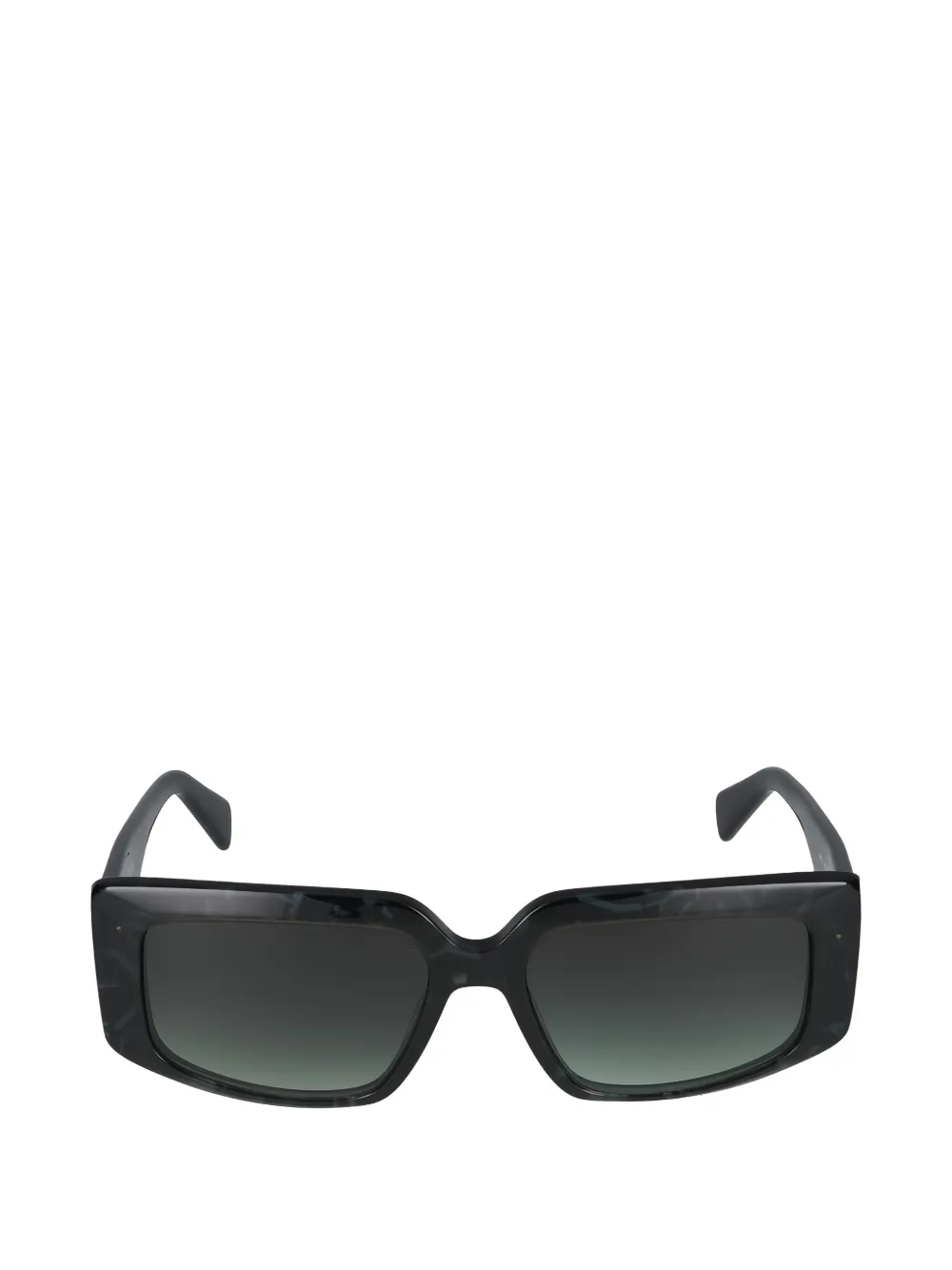 LIU JO petrol tortoise geometric sunglasses - Verde