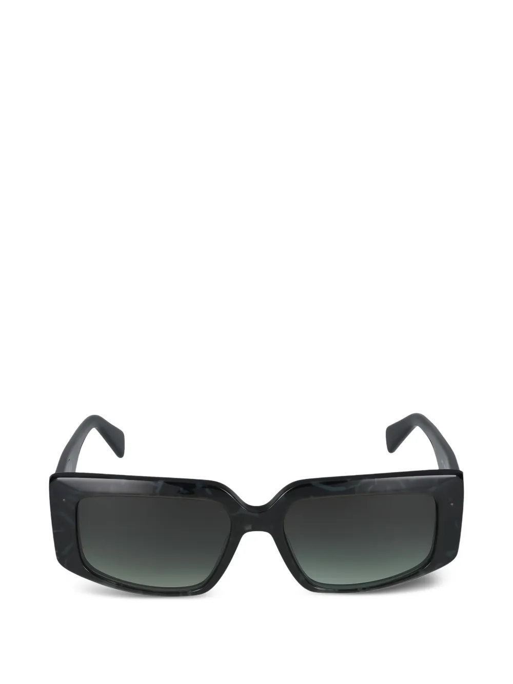 LIU JO petrol tortoise geometric sunglasses - Verde