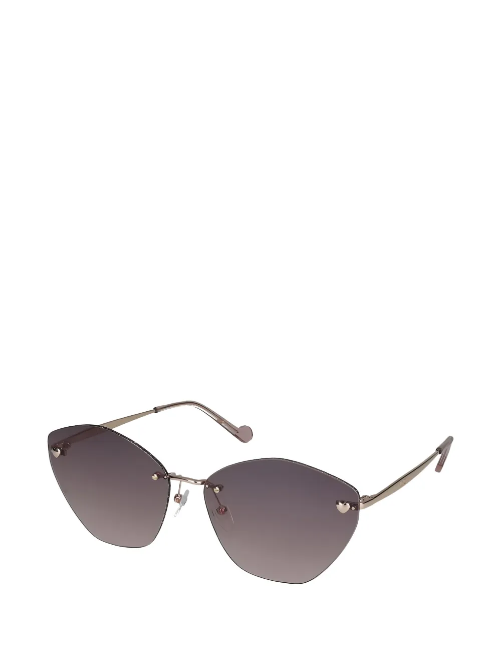 Liu Jo Heart-detail Sunglasses - Gold 