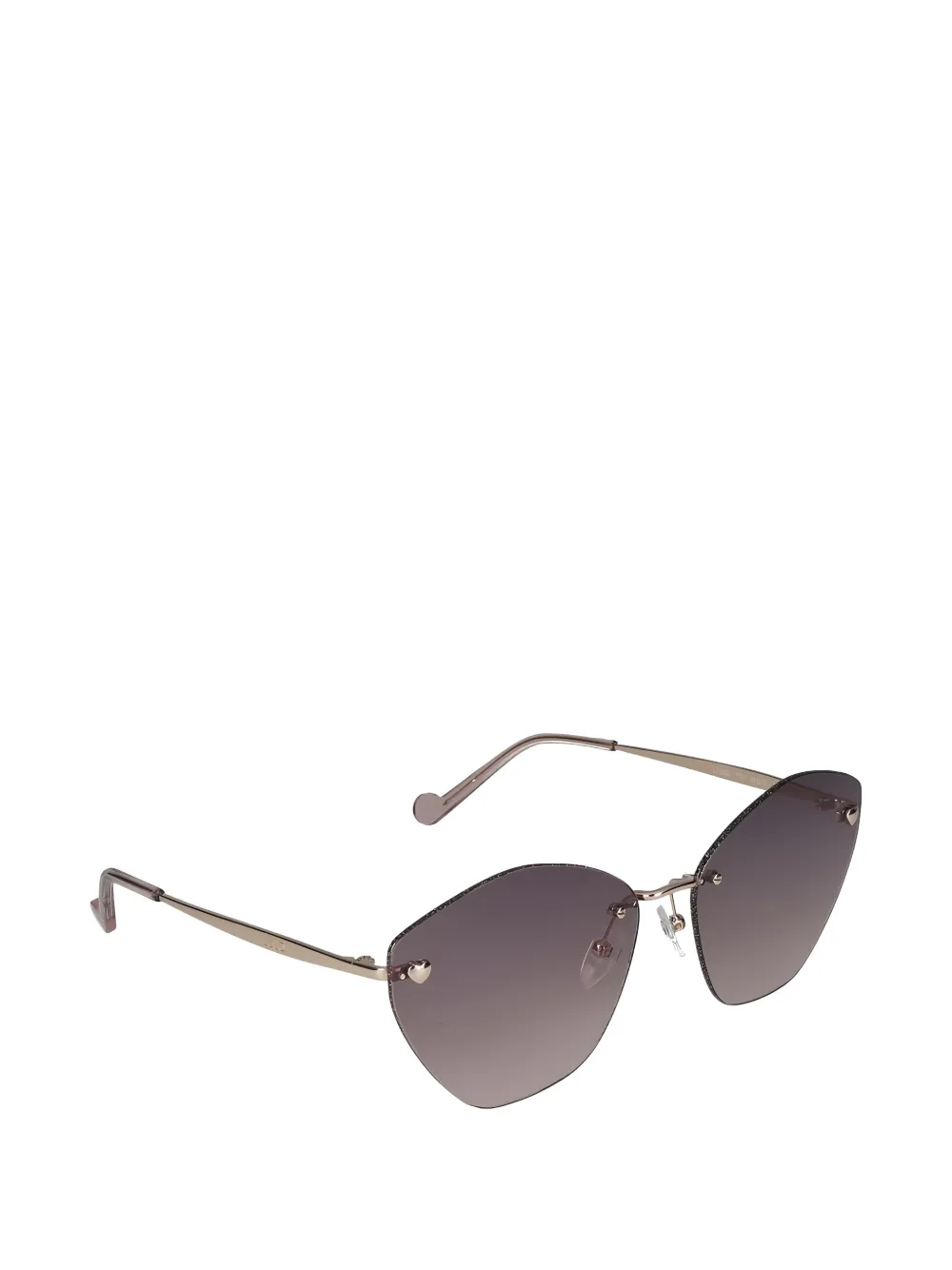  Liu Jo Heart-detail Sunglasses - Gold 
