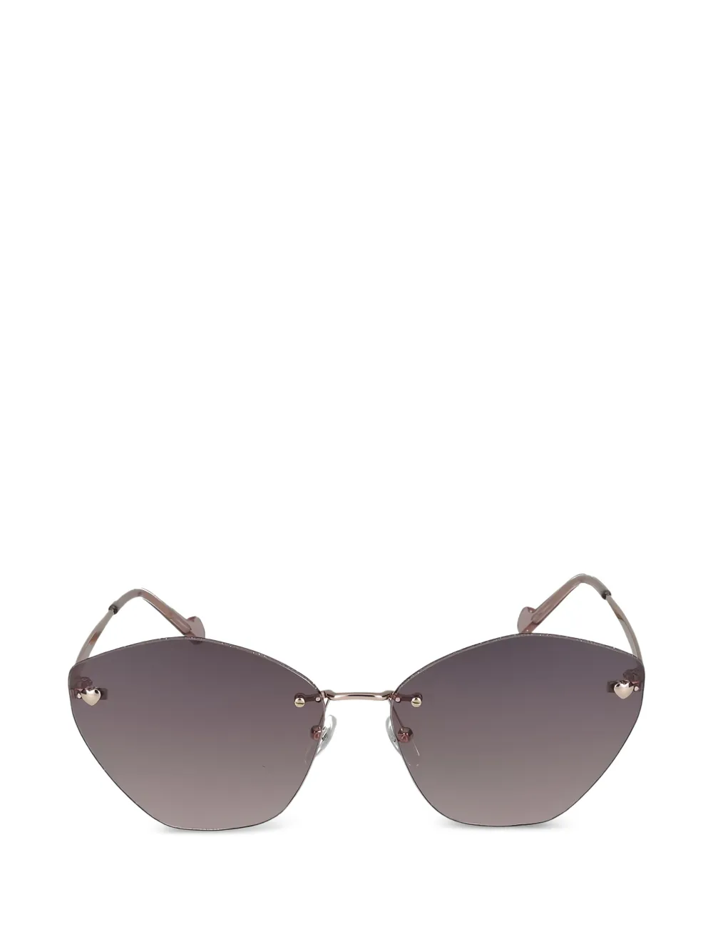 LIU JO heart-detail sunglasses - Oro