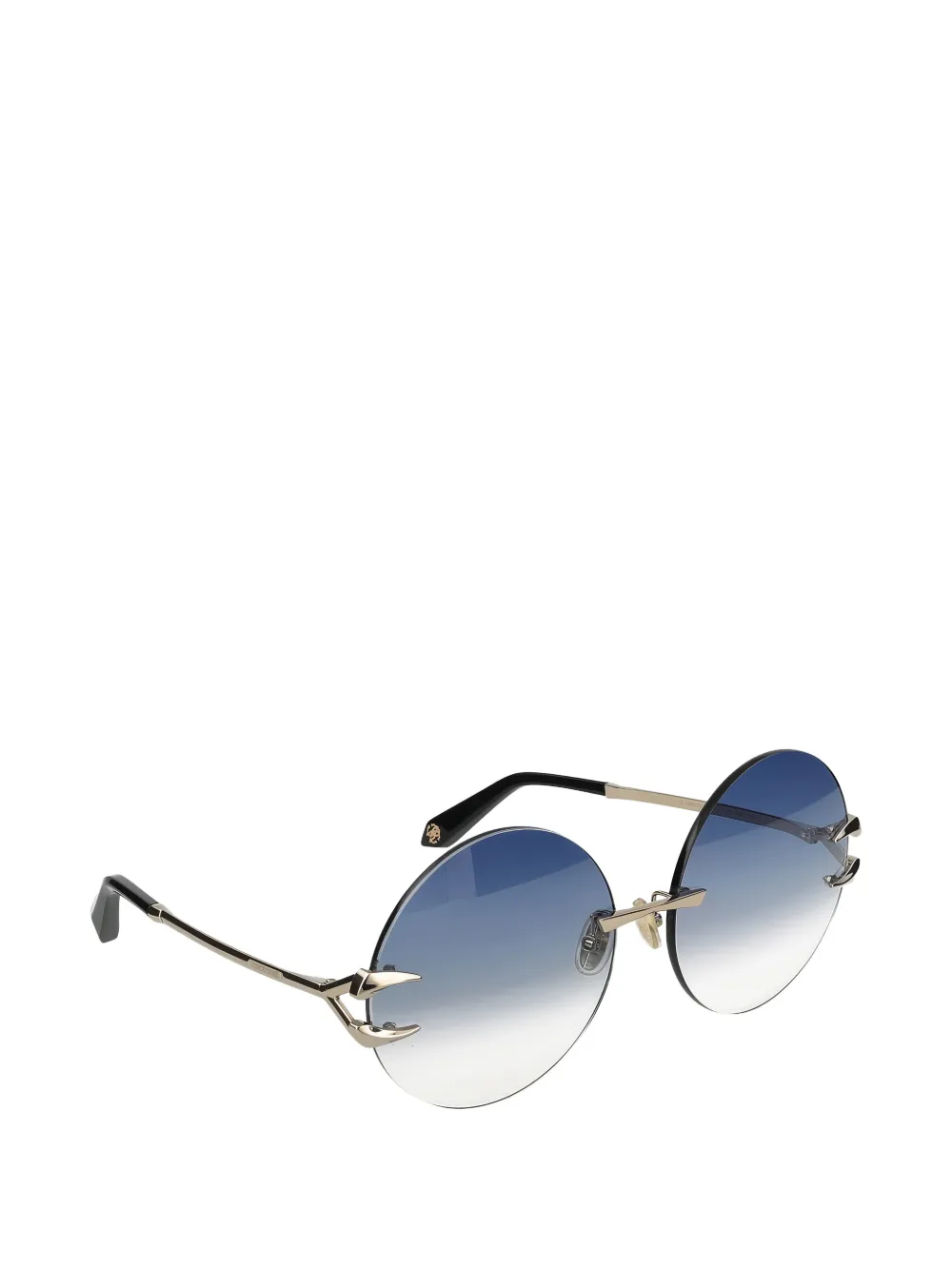  Roberto Cavalli Round-frame Sunglasses - Gold 