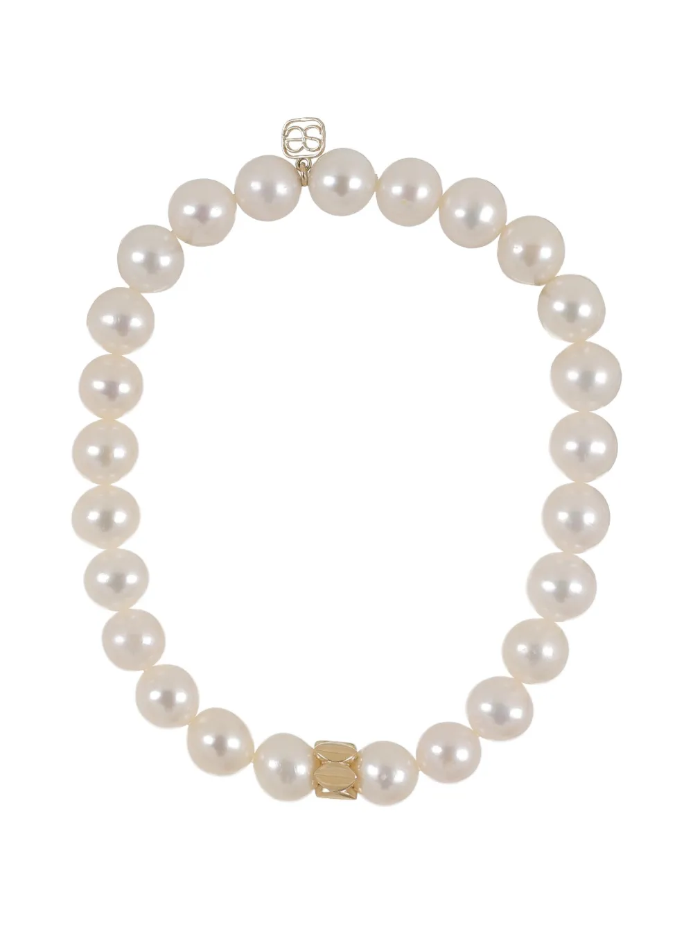 Sydney Evan Marquise Rondelle pearl bracelet - Oro