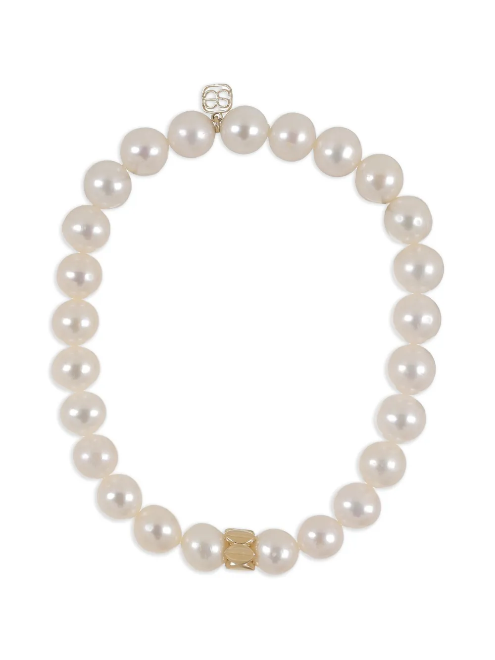 Sydney Evan Marquise Rondelle pearl bracelet - Oro