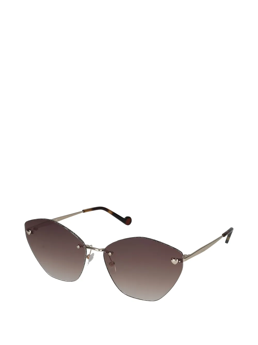 Liu Jo Heart-detail Sunglasses - Gold 