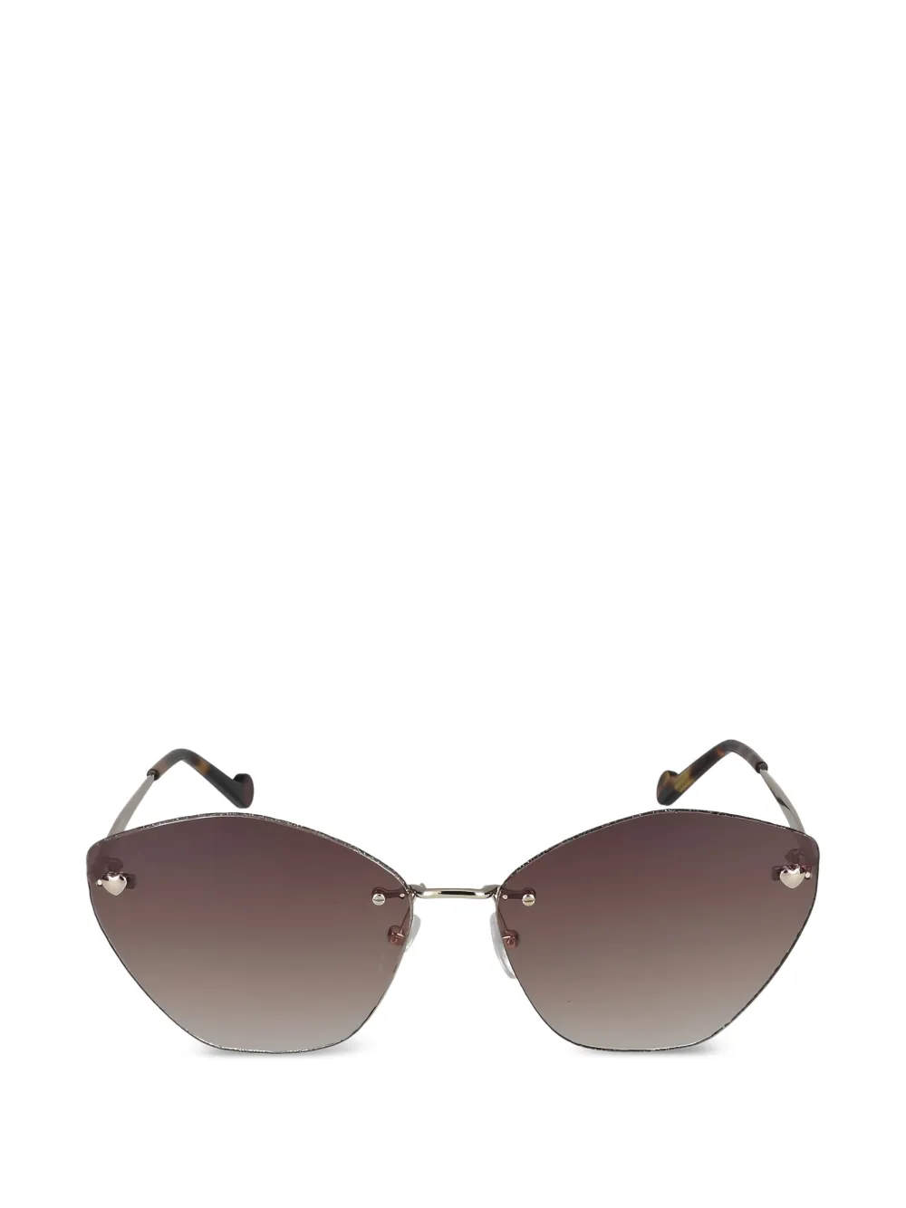LIU JO heart-detail sunglasses - Oro