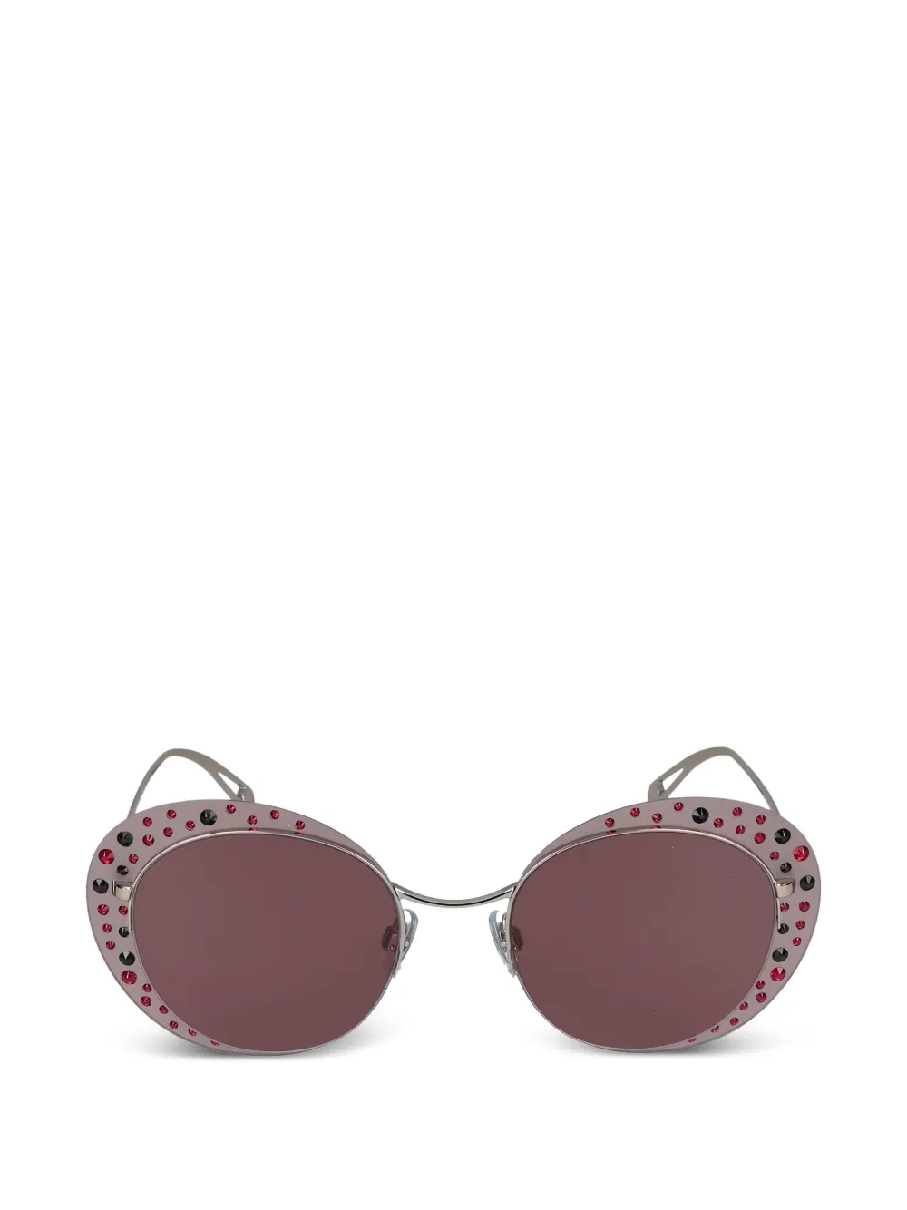 Giorgio Armani embellished sunglasses - Argento