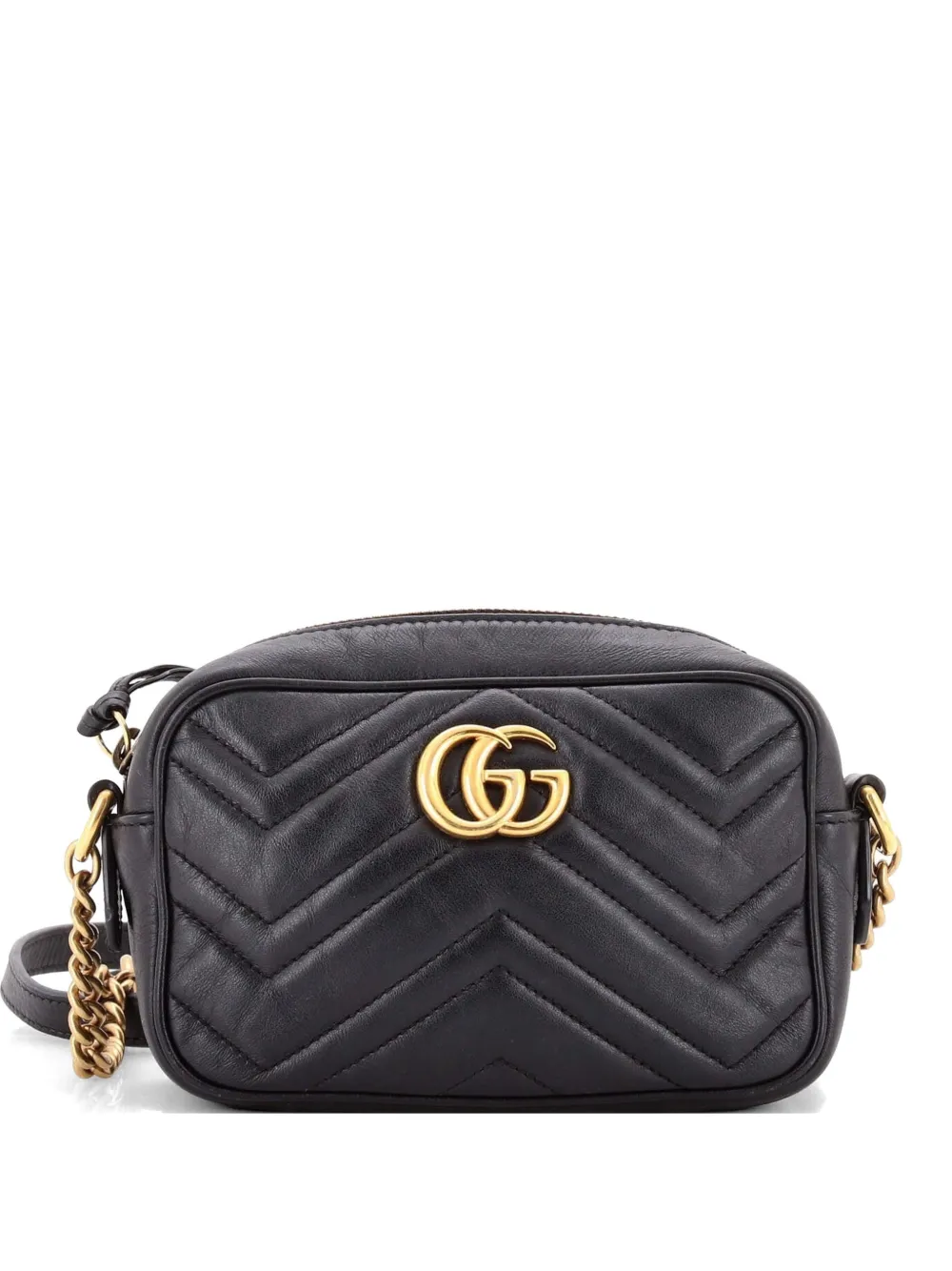Gucci Pre-Owned GG Marmont Shoulder Bag Matelasse Leather Mini crossbody bag - Nero
