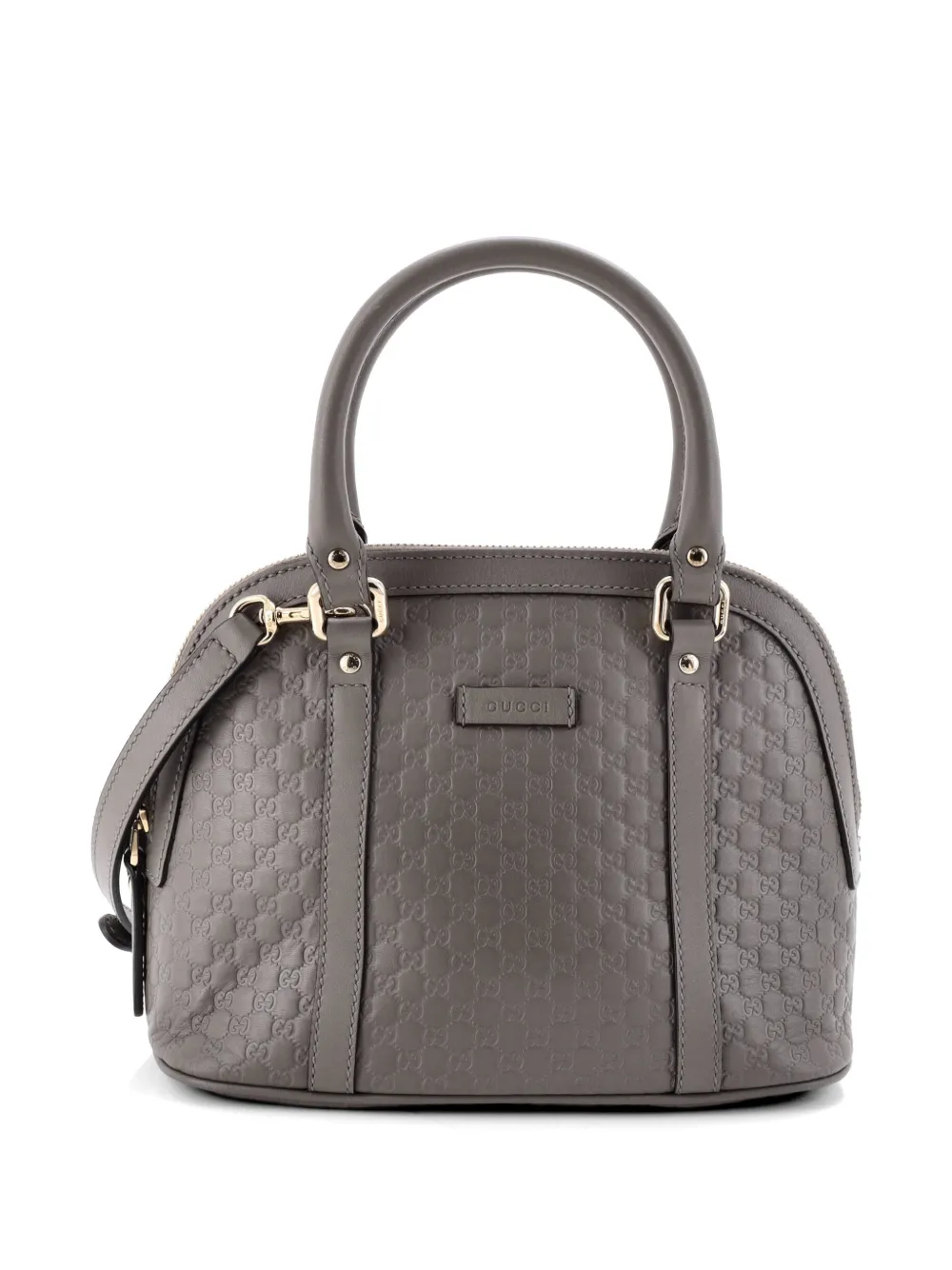 Gucci Pre-Owned Convertible Dome Microguccissima Leather Mini satchel - Grigio