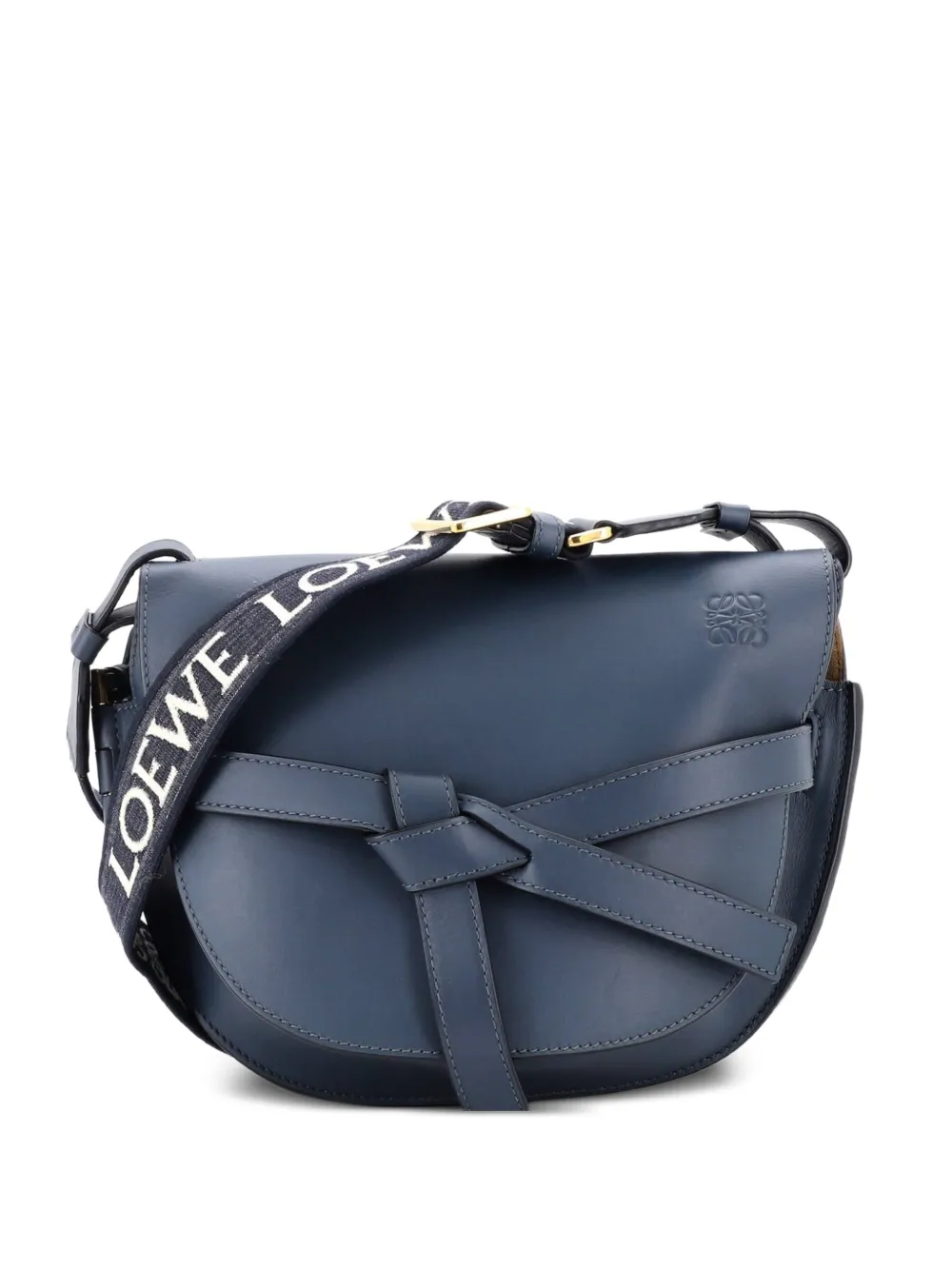 Loewe Pre-Owned Gate Dual Shoulder Bag Leather Small crossbody bag - Blu