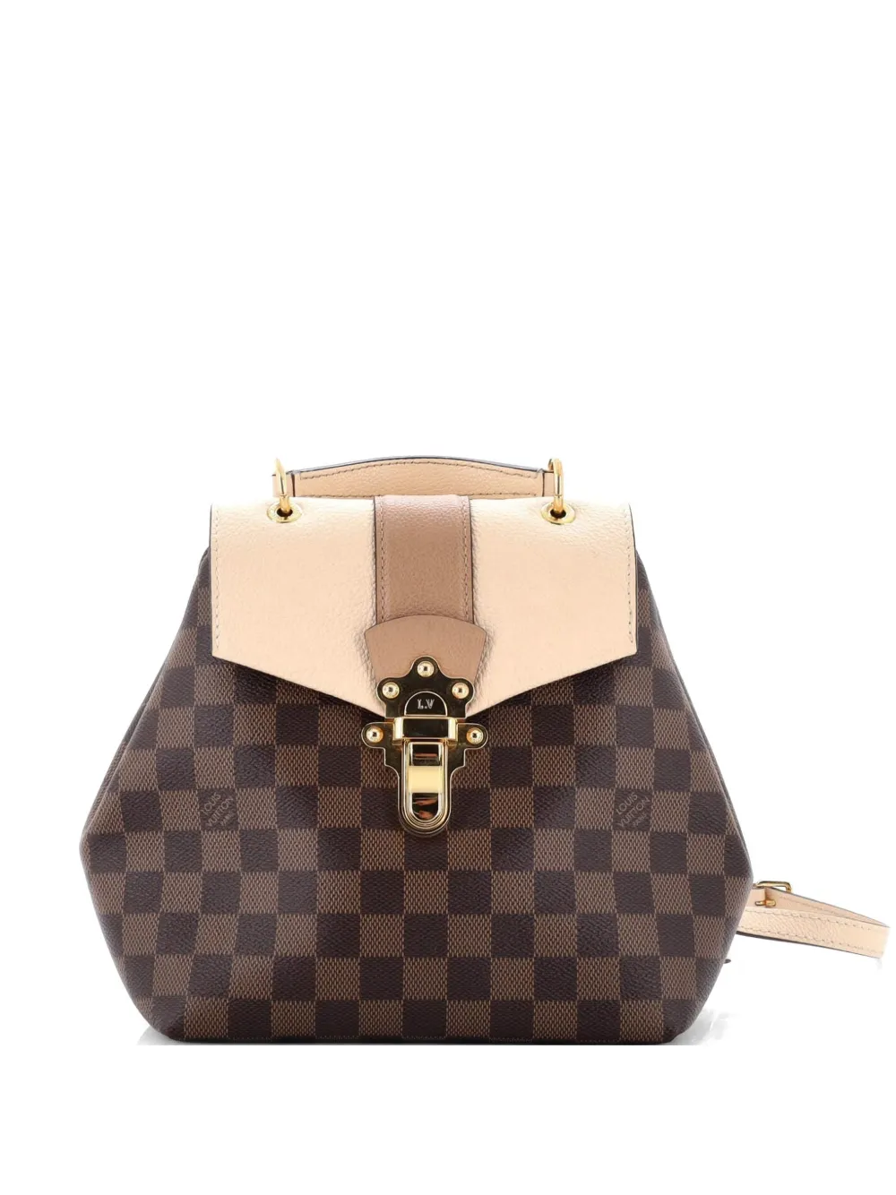 Louis Vuitton Pre-Owned Clapton Damier and Leather backpack - Marrone