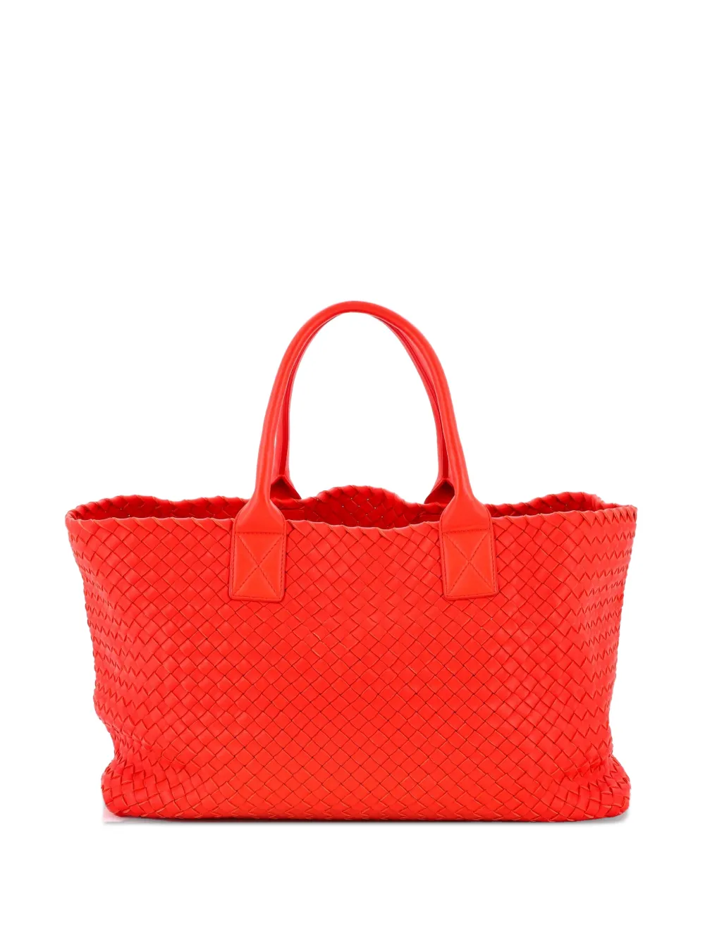 Bottega Veneta Pre-Owned Cabat Intrecciato Nappa Medium tote bag - Red