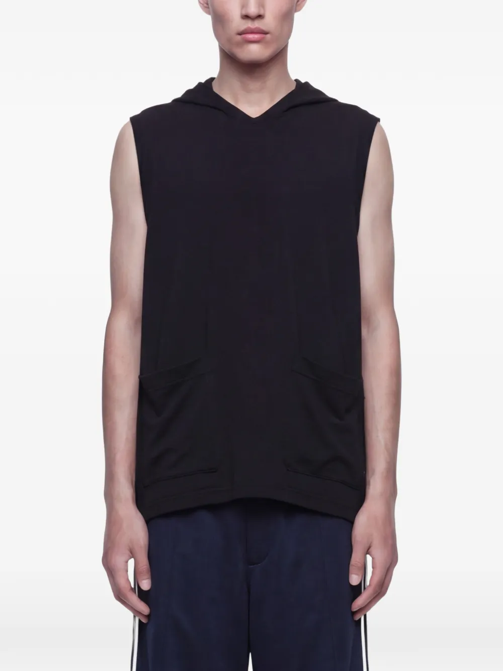 Yohji Yamamoto hooded vest - Nero