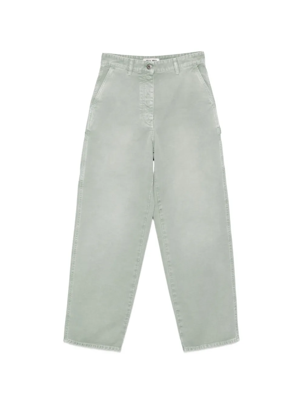 Miu Miu - logo cargo pants - dames - katoen/katoen