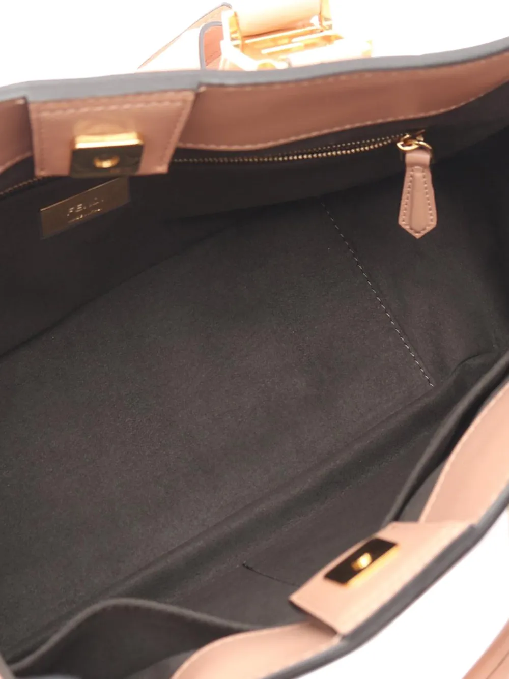 2000-2010 Small Leather Ff Satchel