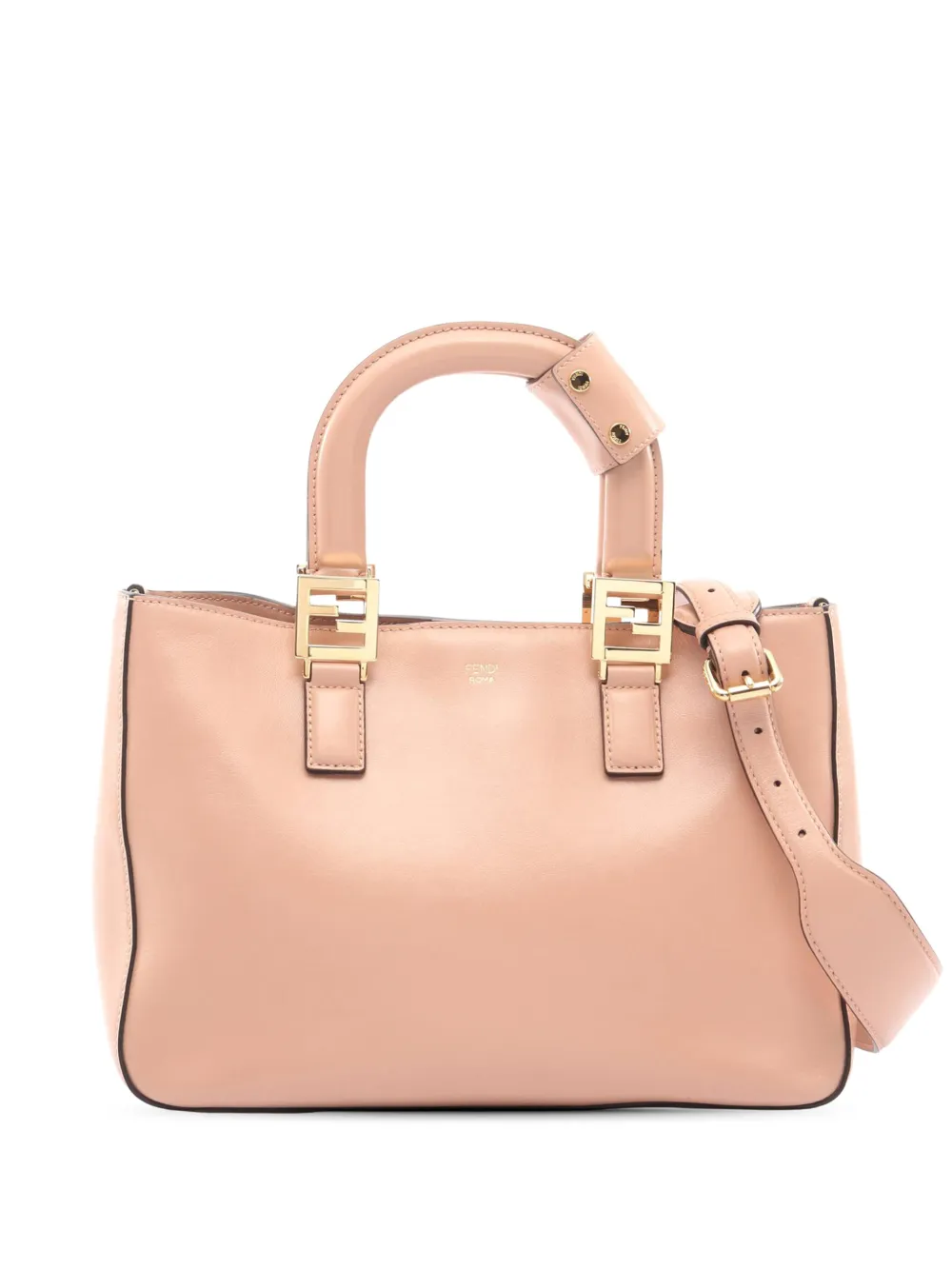 Fendi Pre-Owned 2000-2010 Small Leather FF satchel - Pink