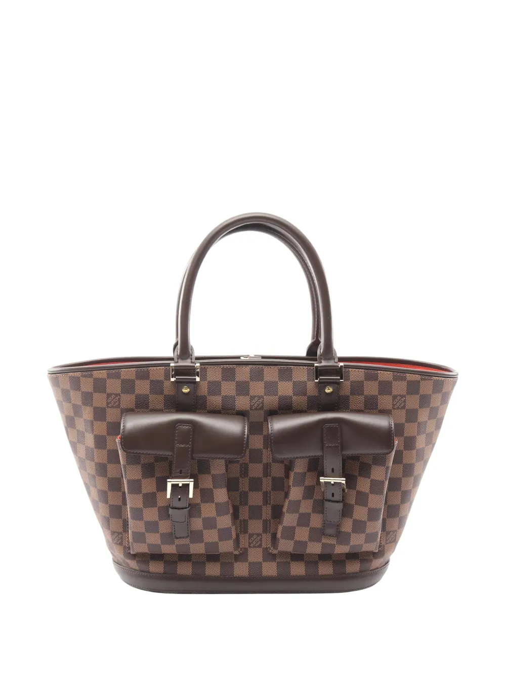 Louis Vuitton Pre-Owned 2004 Damier Ebene Manosque GM tote bag - Marrone