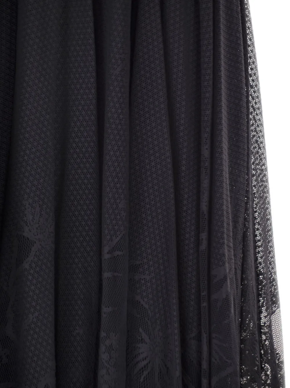 Foliage Embroidery Flared Skirt