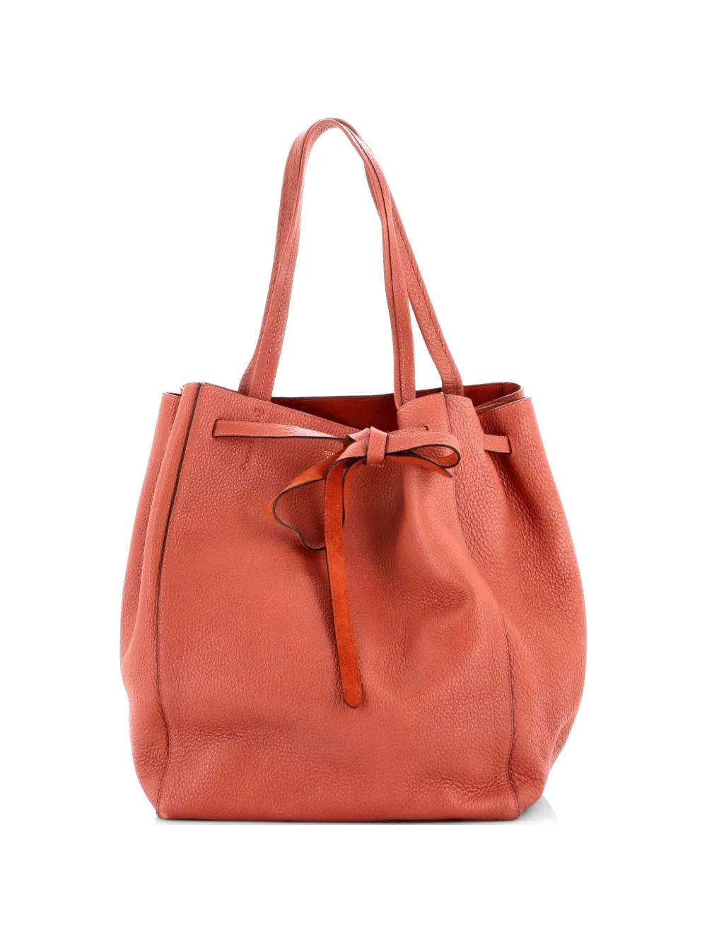 Celine Pre-Owned Phantom Tie Cabas Leather Medium tote bag - Rosso