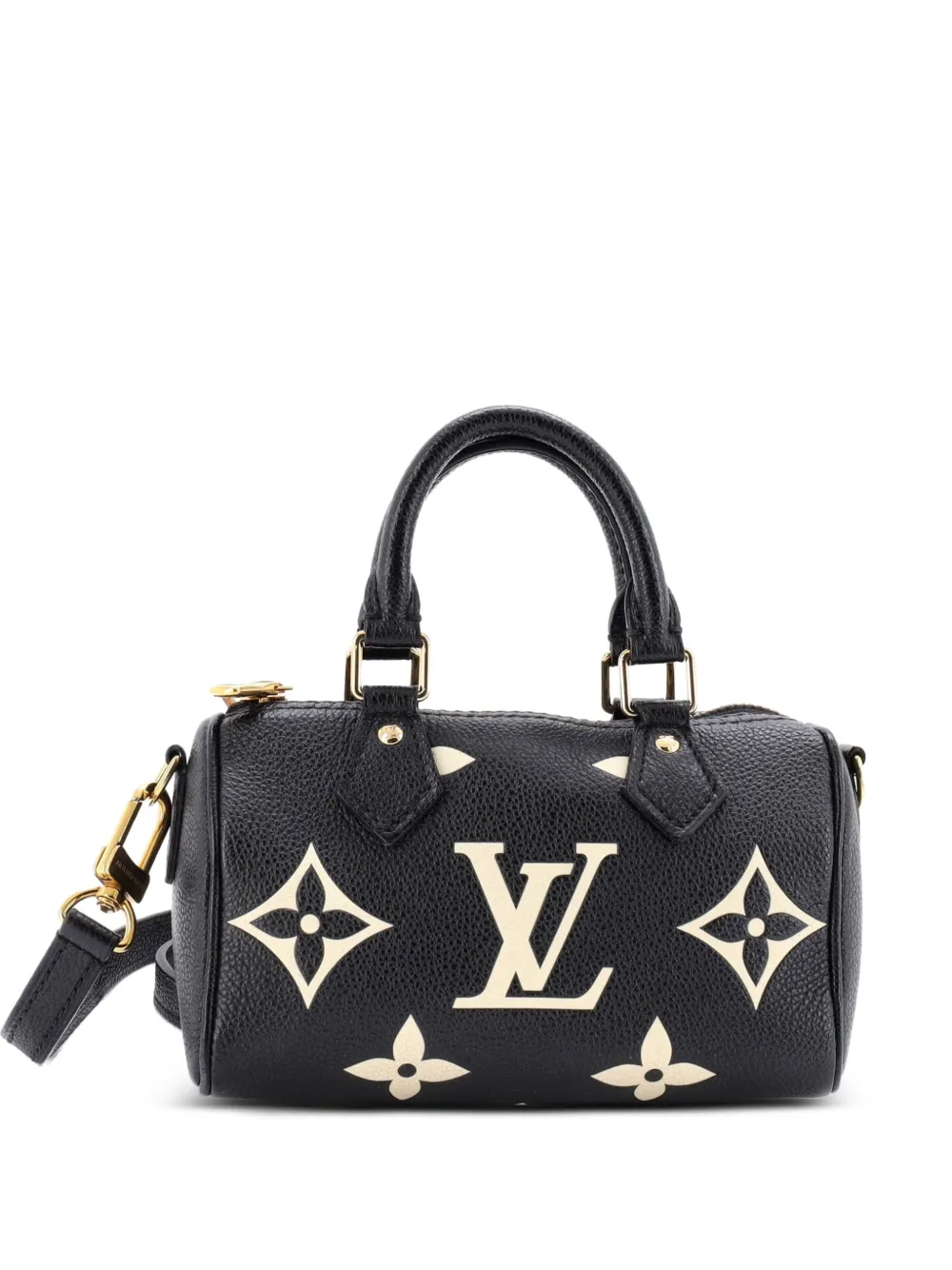 Louis Vuitton Pre-Owned Speedy Bandouliere NM Bag Bicolor Monogram Empreinte Giant Nano travel bag - Nero