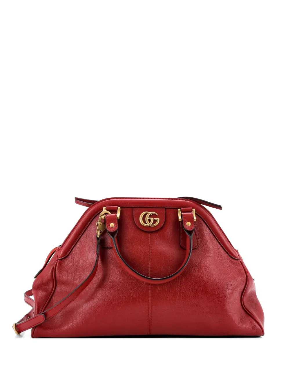 Gucci Pre-Owned RE(BELLE) Top Handle Bag Leather Medium satchel - Rosso