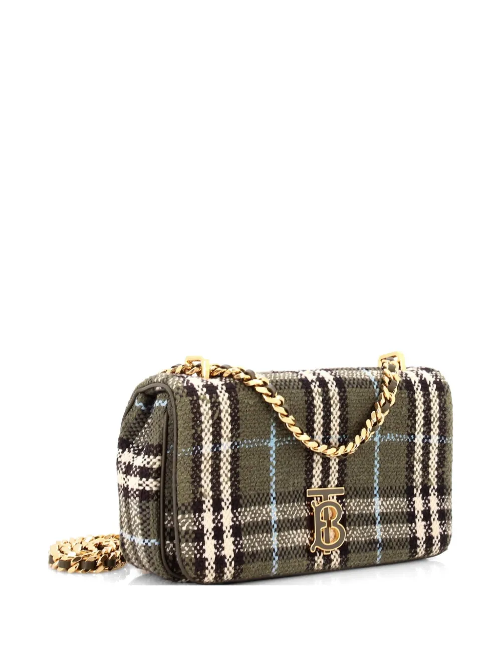 Lola Vintage Check Tweed Small Shoulder Bag