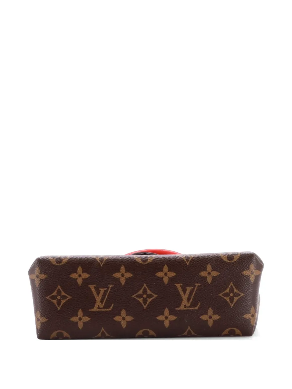 Louis Vuitton Pre-owned Locky Handbag Monogram Canvas with Leather BB Satchel in Red, view 3