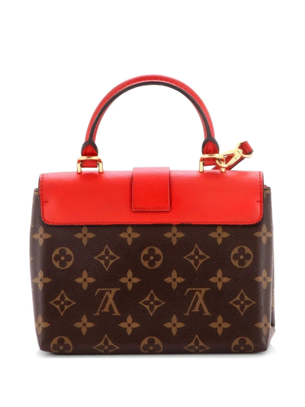Louis Vuitton Pre-owned Locky Handbag Monogram Canvas with Leather BB Satchel in Red, view 2
