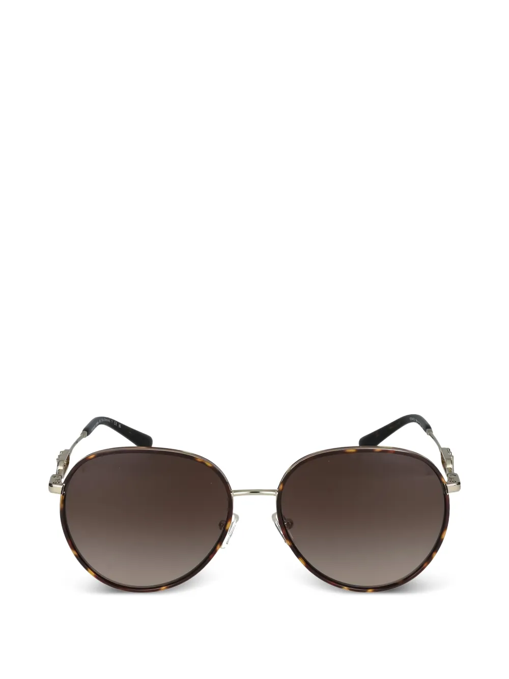 Michael Kors oval logo sunglasses - Marrone