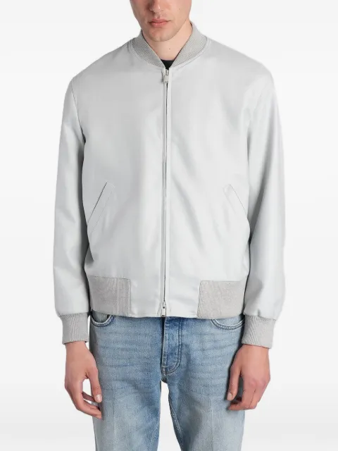 Lardini ribbed-trim bomber jacket