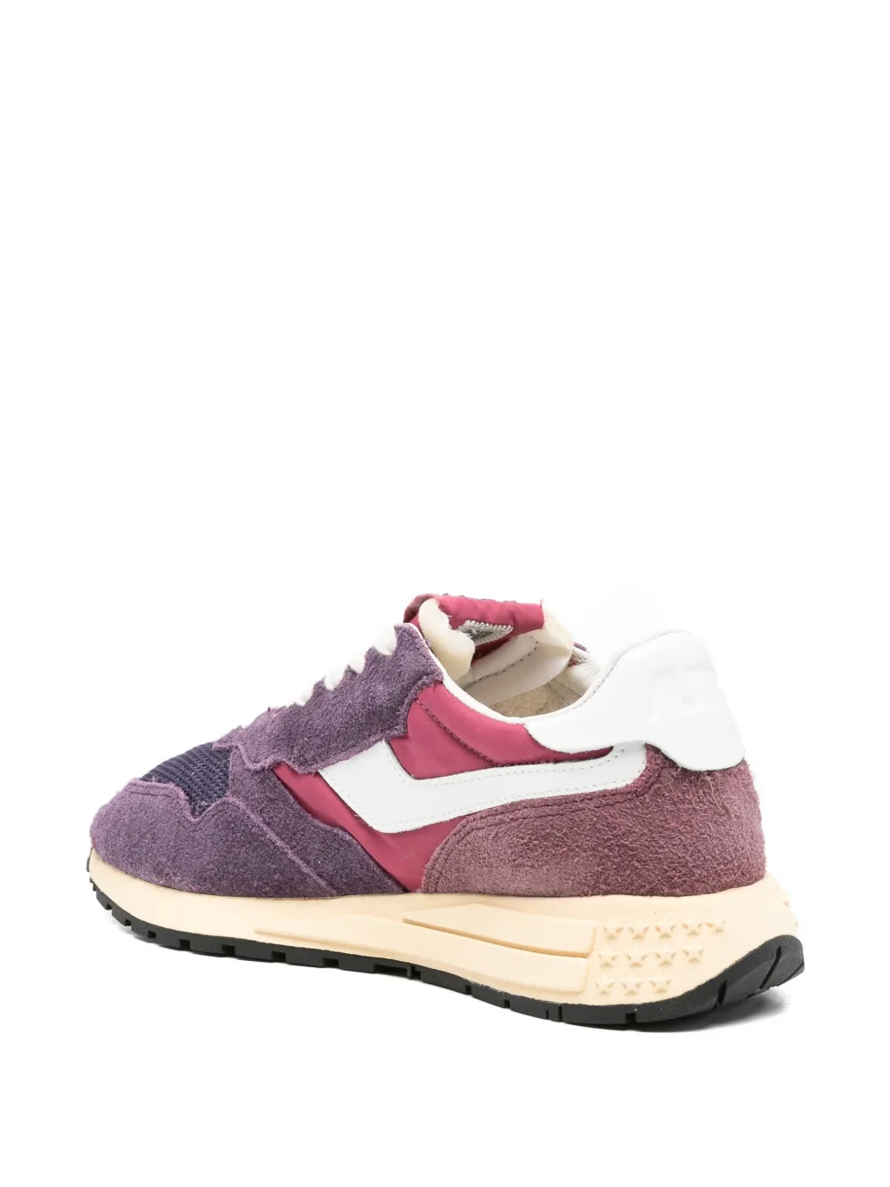 Autry Suède sneakers met logo Paars