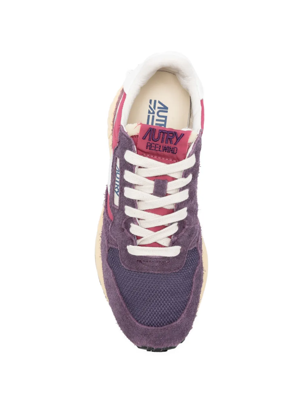 Autry Suède sneakers met logo Paars