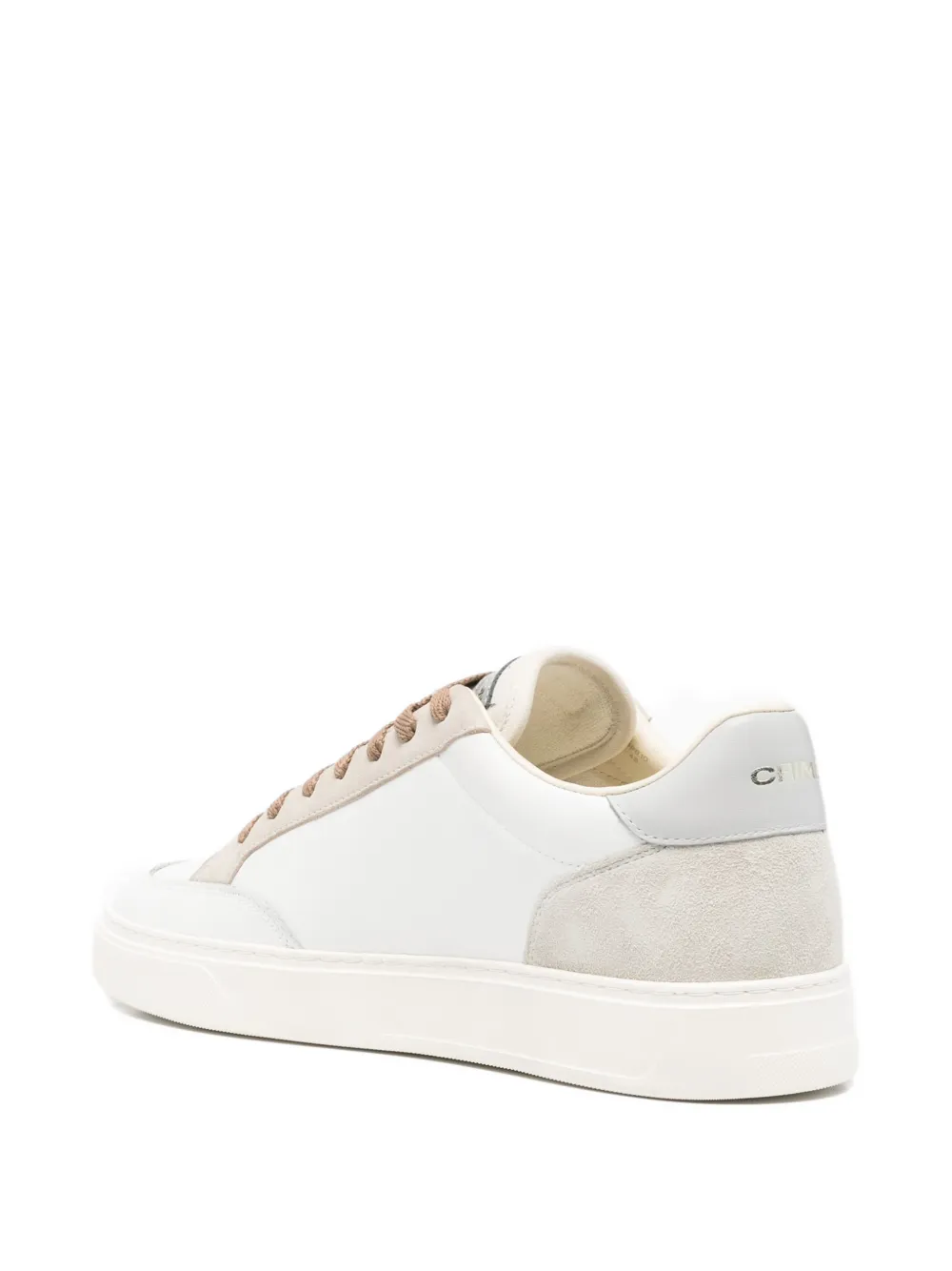 Crime London Sneakers met suède vlak Wit