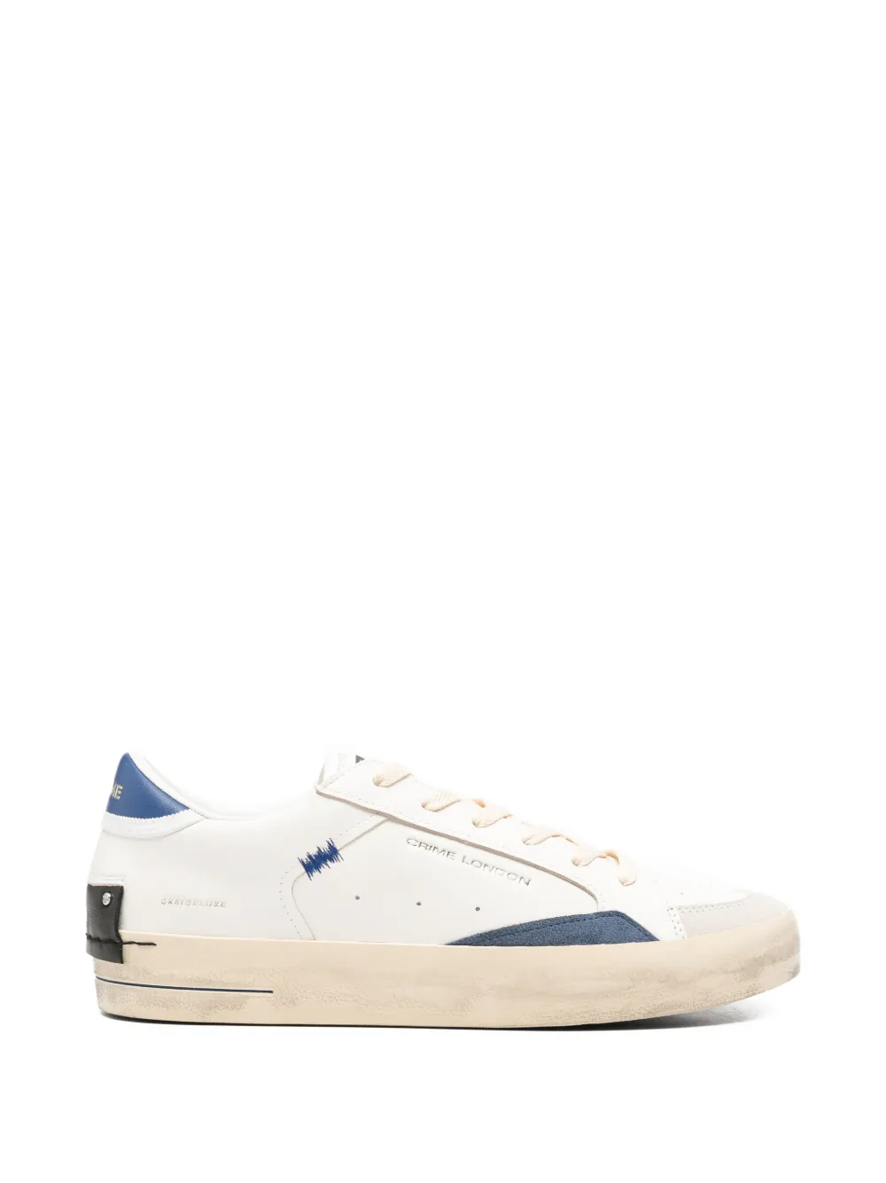 Crime London SK8 Deluxe panelled low-top sneakers - Nude