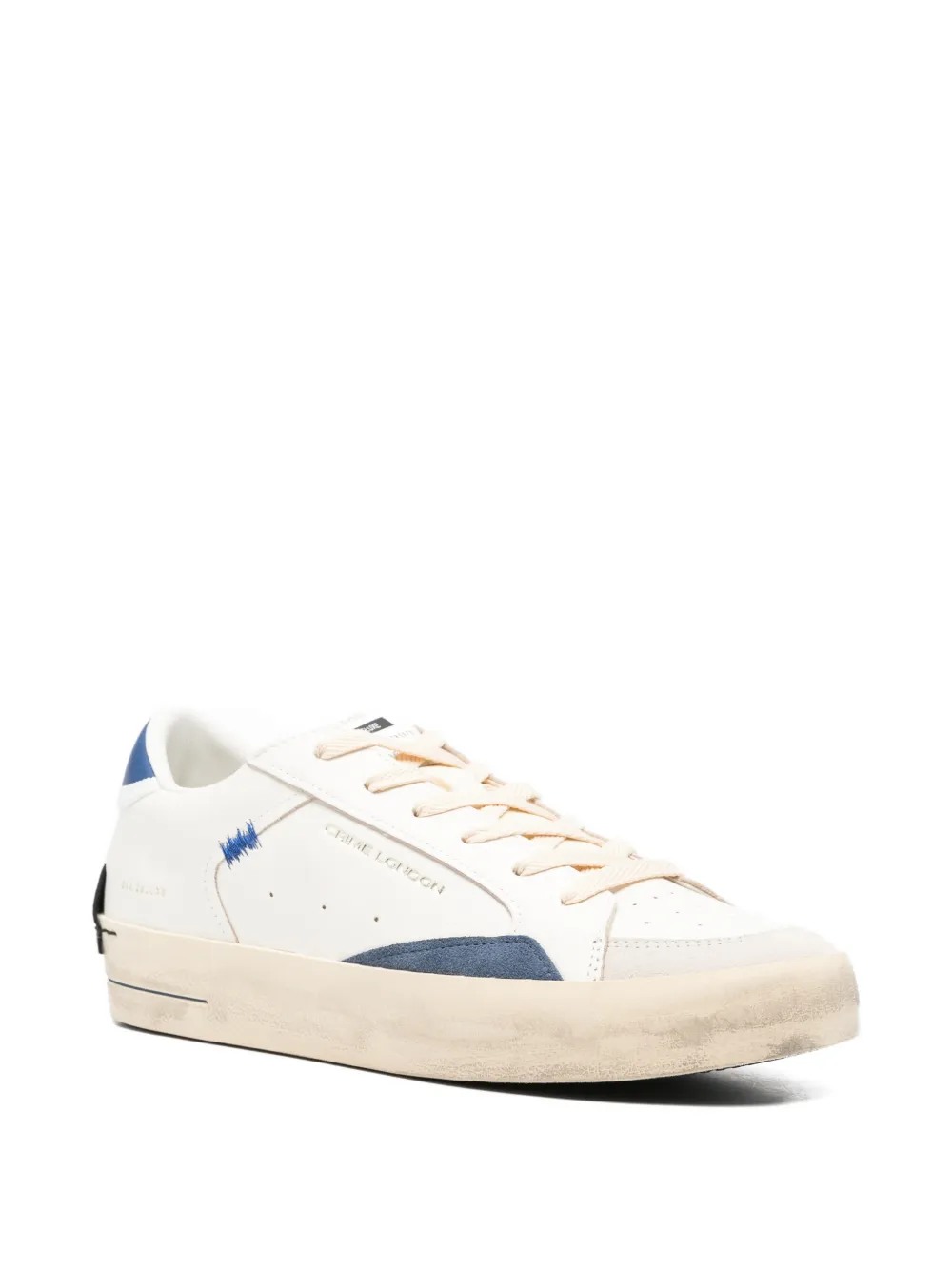 Crime London SK8 Deluxe panelled low-top sneakers Beige