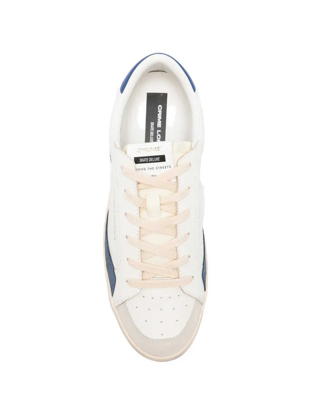 Crime London SK8 Deluxe panelled low-top sneakers Beige
