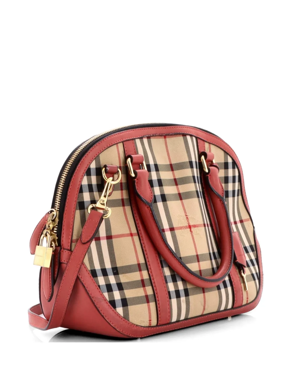 Burberry Pre-Owned Orchard Bag Horseferry Check Canvas Medium handbag - Toni neutri
