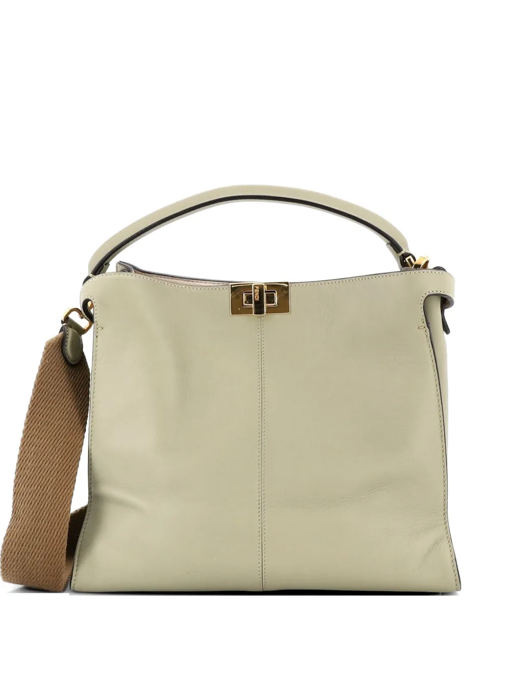 Fendi Pre-Owned Peekaboo X-Lite Bag Leather Small satchel - Verde
