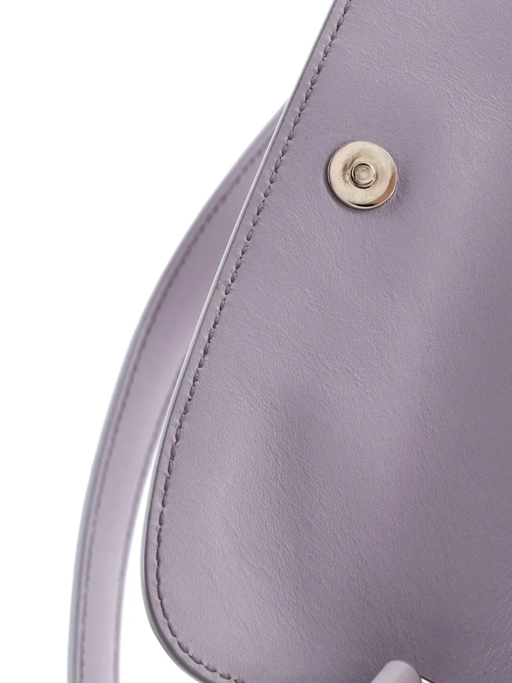 Prada Pre-owned Cleo Flap Shoulder Bag Spazzolato Leather Small Hobo Bag in Purple, view 5