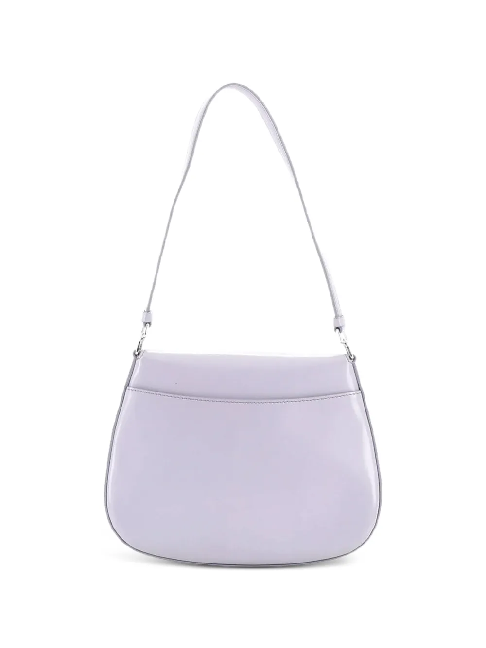 Prada Pre-owned Cleo Flap Shoulder Bag Spazzolato Leather Small Hobo Bag in Purple, view 2
