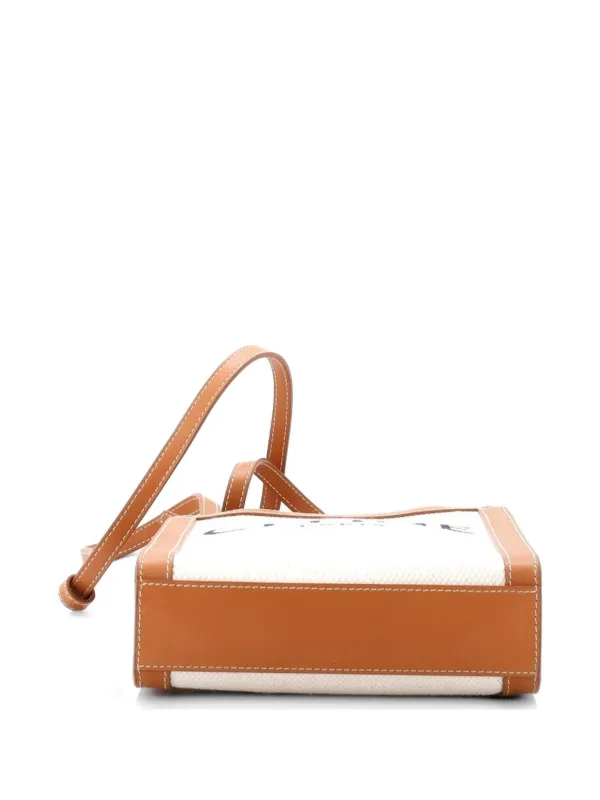Celine Pre-Owned バーティカル カバ キャンバス ウィズ レザー ミニ
