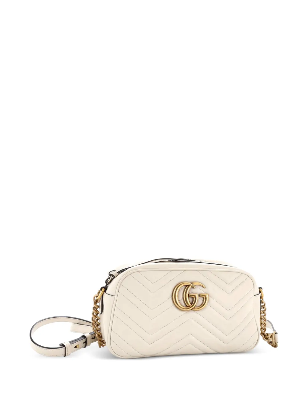 Gg Marmont Monochrome Shoulder Bag Matelasse Leather Small Crossbody Bag