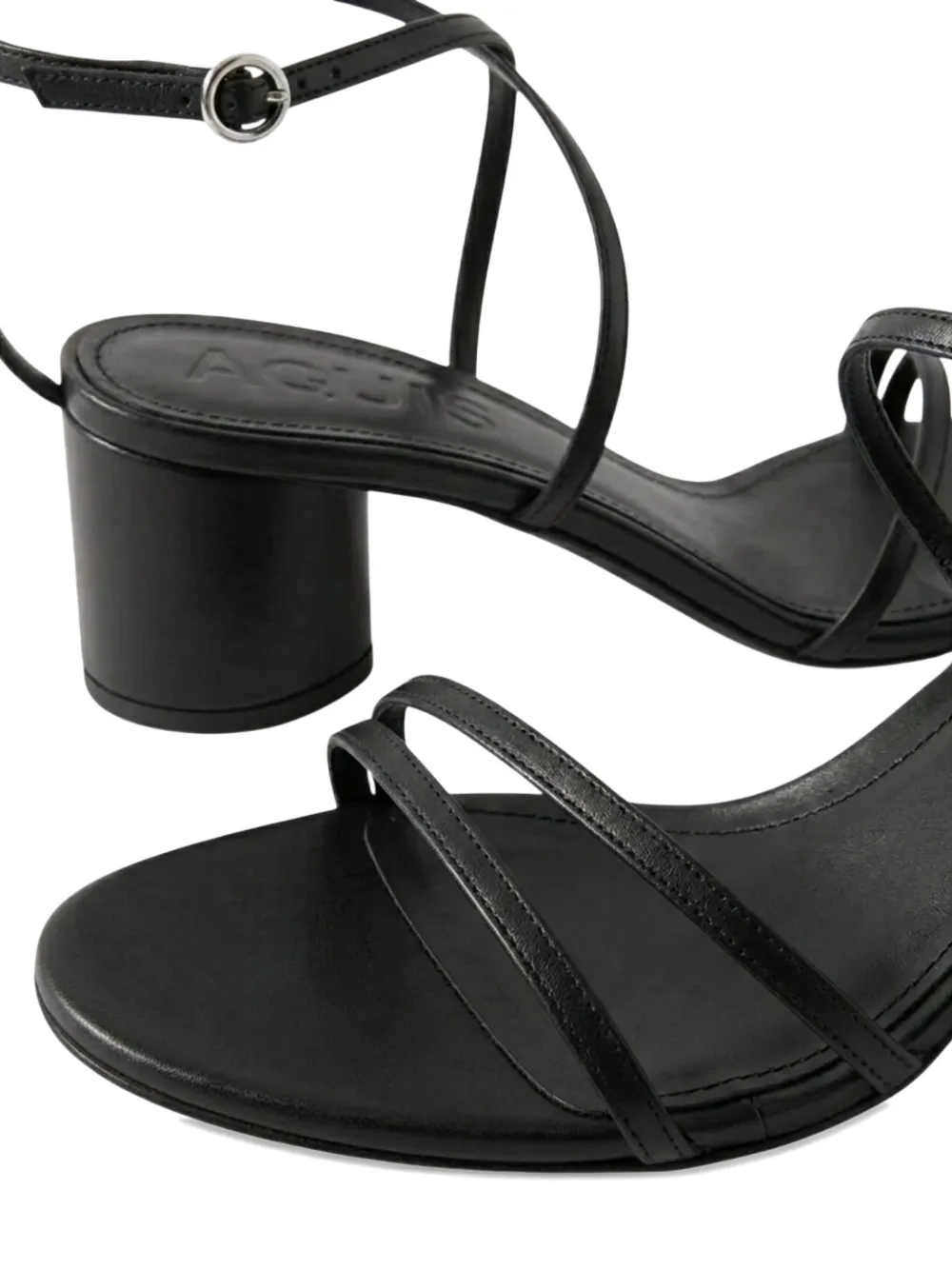 Aeyde Mirella ankle-strap sandals Zwart