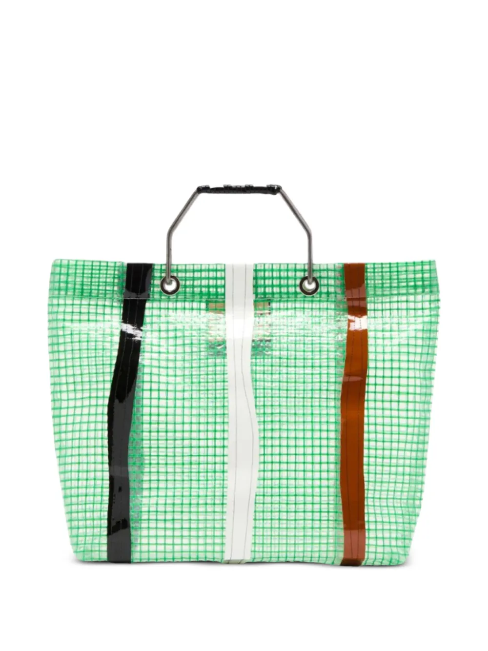 Plan C ストライプ ハンドバッグ